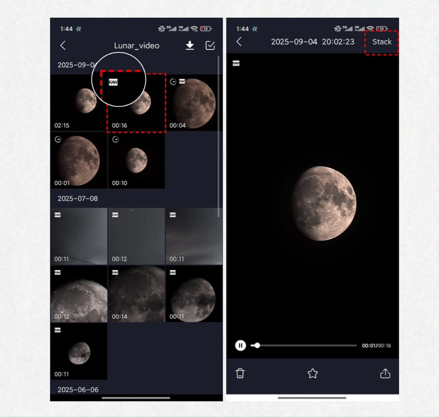 How to Use Seestar Video Stack for Lunar & Planetary Astrophotography