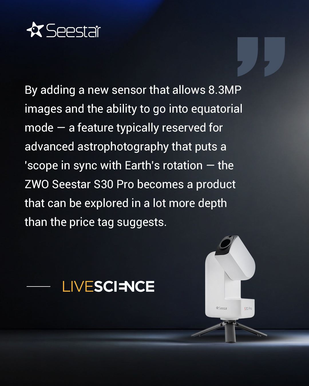 Seestar S30 Pro Smart Telescope – Seestar US Official Store