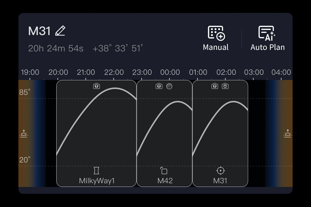 Generate a shooting plan with one tap