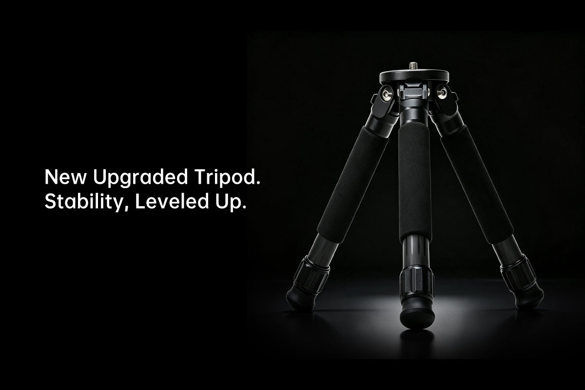 New Upgraded Tripod. Stability, Leveled Up.
